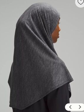 lululemon athletica Heathered Dark Gray Hijab Scarf